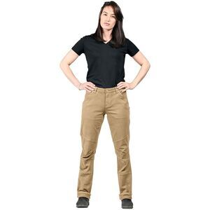 Dovetail Workwear Go to Pant for Women, 8 Pockets - Sawdust Brown, Size 8